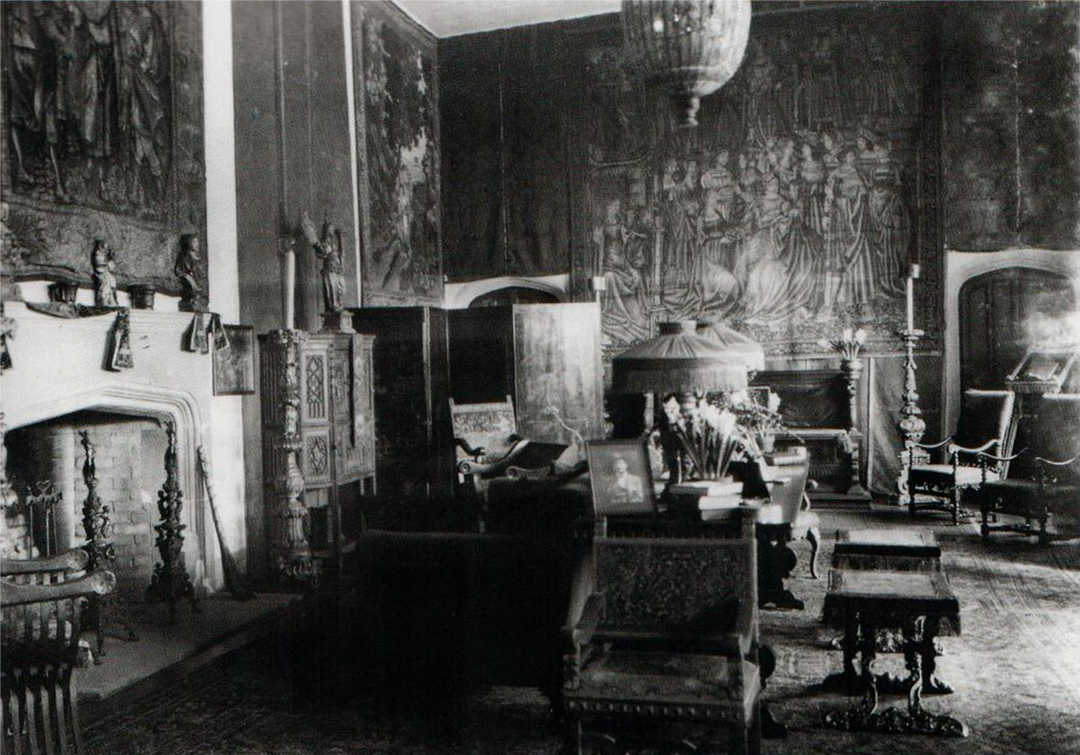 A historical image of The Branch House's great hall